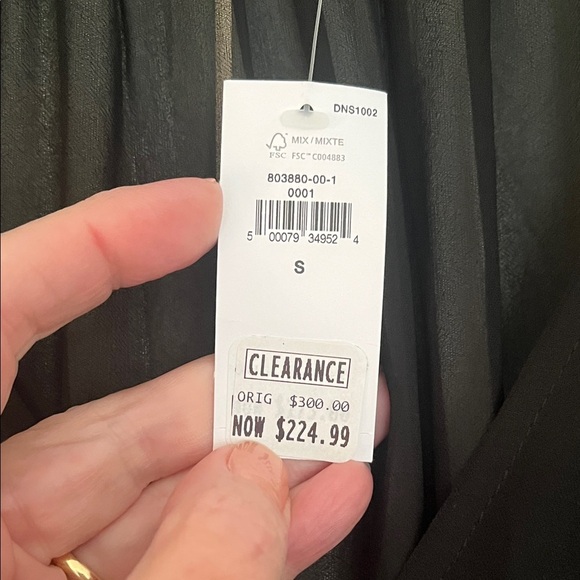 Banana Republic Tiered Black Maxi Dress Sz S - Picture 4 of 11